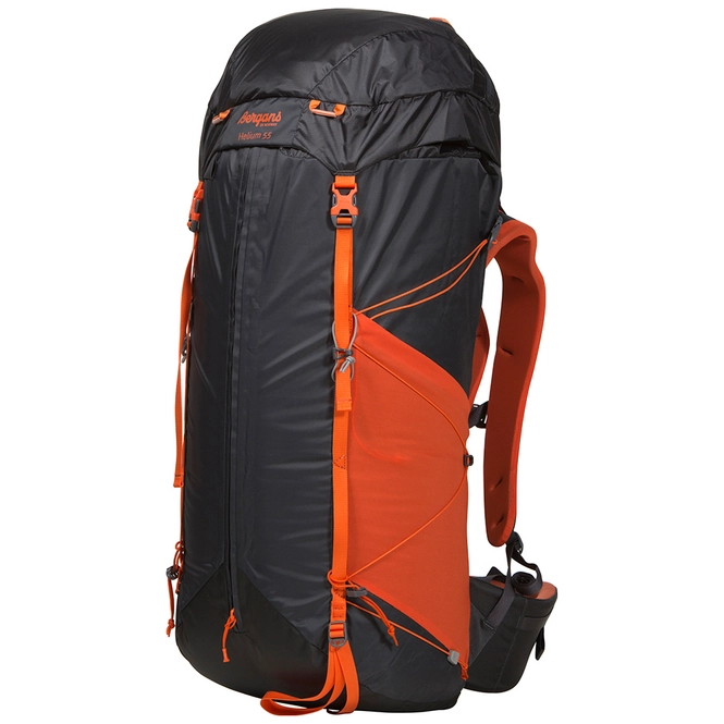Backpack Bergans Helium 55 L Solid Charcoal Koi Orange