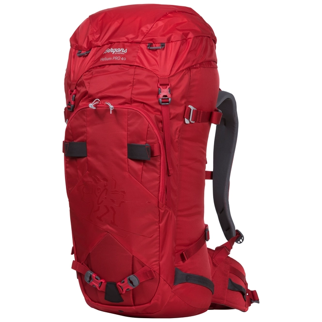Backpack Bergans Helium PRO 40 L Red Solid Grey