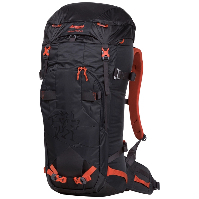 Backpack Bergans Helium PRO 40 L Solid Charcoal Koi Orange