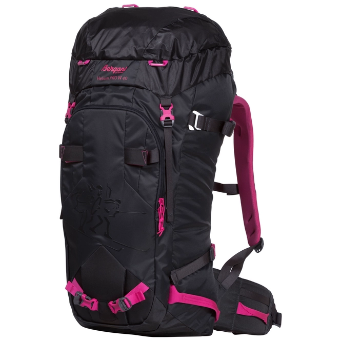 Backpack Bergans Women Helium PRO 40 L Solid Charcoal Hot Pink