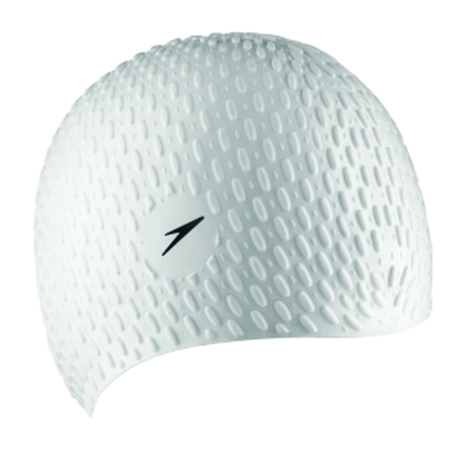 Swimming Cap Speedo Unisex Bubble Cap White
