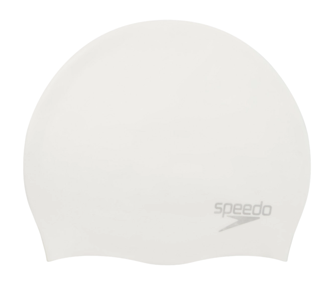 Swimming Cap Speedo Unisex Moulded Silicone Cap White