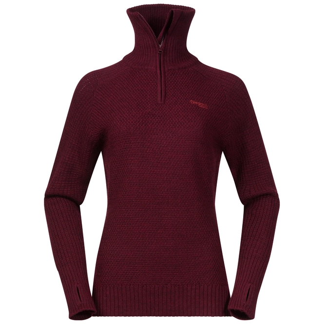 Sweatshirt Bergans Women Ulriken Jumper Wine Mel