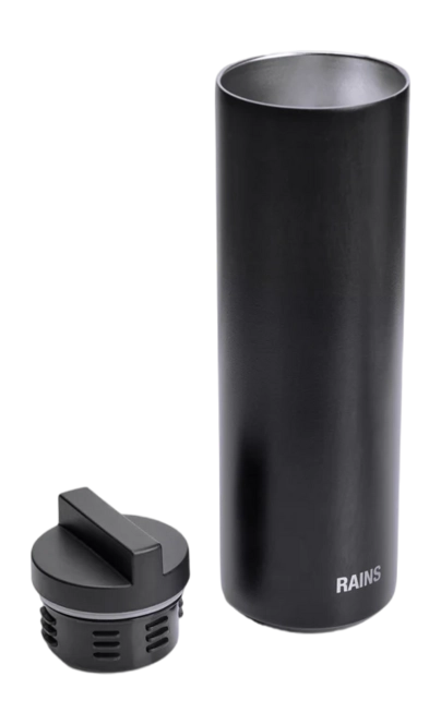 Thermal Flask Rains Unisex Insulated Flask Black 500 ml 25