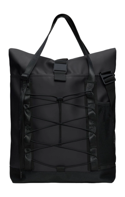 Tote bag RAINS Unisex Trail Rolltop Tote Bag Black 25