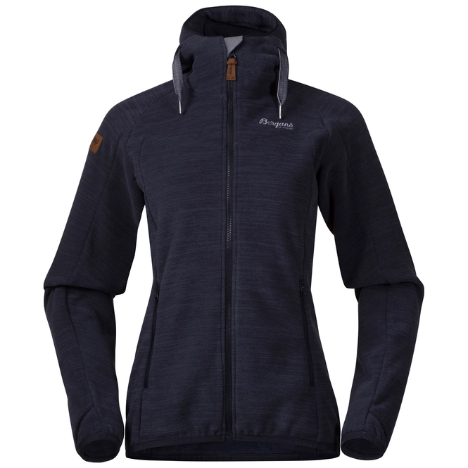 Hoodie Bergans Women Hareid Fleece Dark Navy Mel