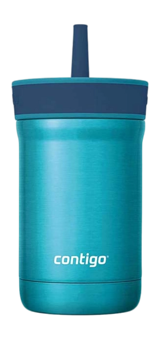 Thermal Mug Contigo Leighton Kids with Straw Blue 420 ml