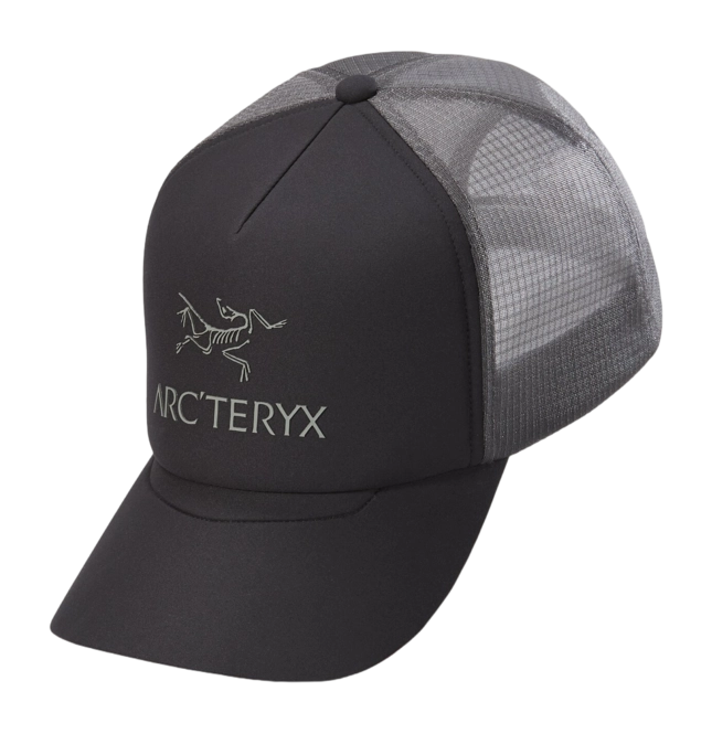Cap Arc'teryx Unisex Bird Word Trucker Curved Black Graphite