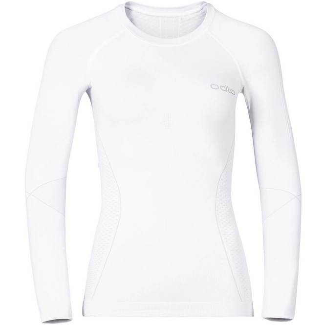 Undershirt Odlo Womens L/S Crew Neck Evolution Warm White