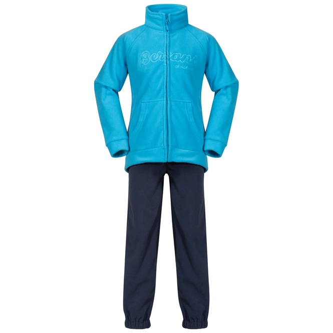 Tracksuit Bergans Kids Smadol Fleece Polar Blue Navy Lite