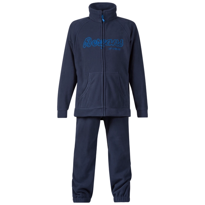 Tracksuit Bergans Kids Smadol Fleece Navy Athens Blue