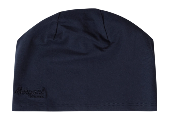 Beanie Bergans Unisex Cotton Beanie Navy Blue