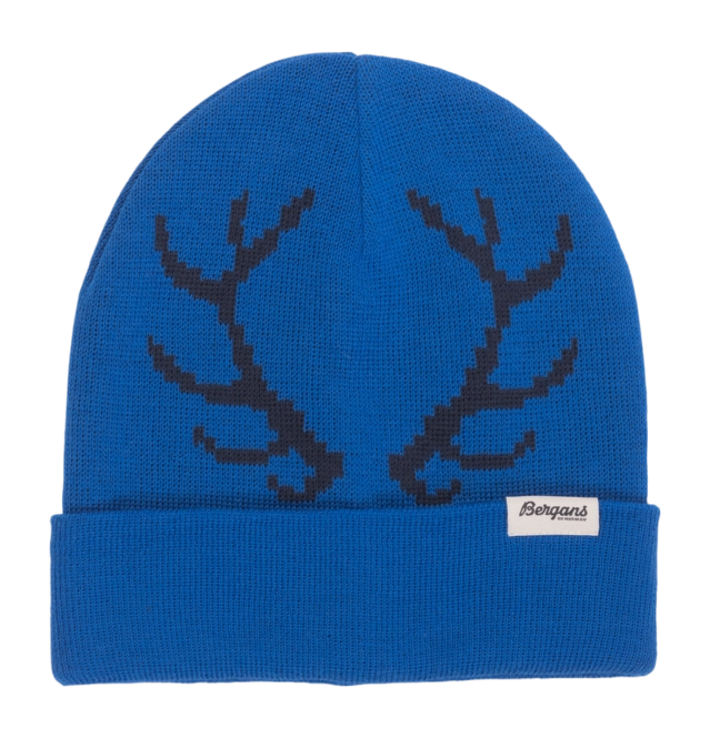 Beanie Bergans Kids Antlers Beanie Space Blue/Navy Blue