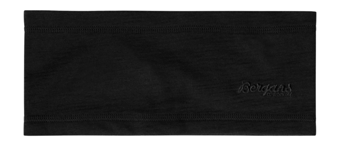 Headband Bergans Unisex Wool Headband Black - Size 58 25