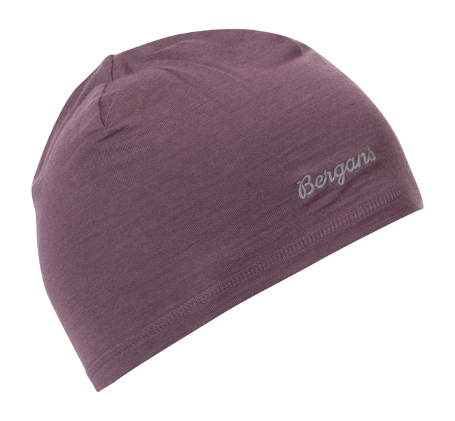 Beanie Bergans Kids Wool Junior Beanie Dark Ruby Purple - Size 50