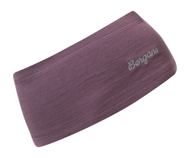 Headband Bergans Kids Wool Junior Headband Dark Ruby Purple - Size 52