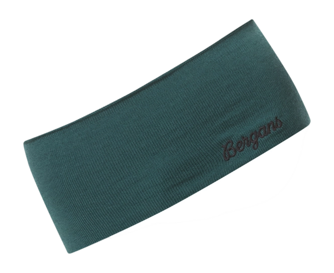 Headband Bergans Unisex Allround Thin Merino Malachite Green