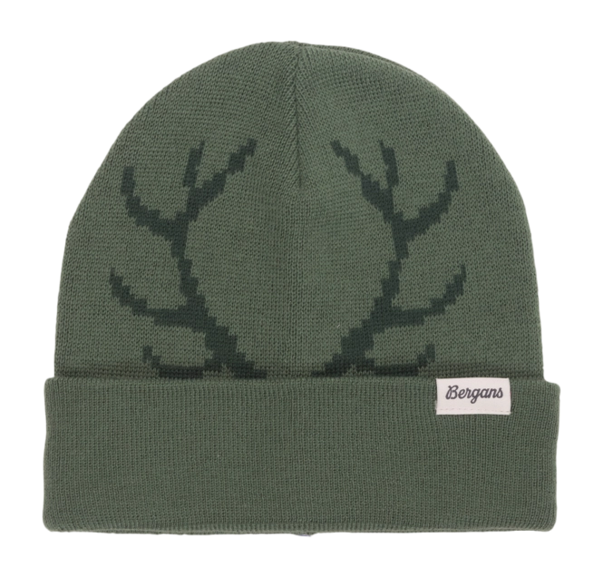 Beanie Bergans Kids Antlers Beanie Dark Jade Green/Duke Green