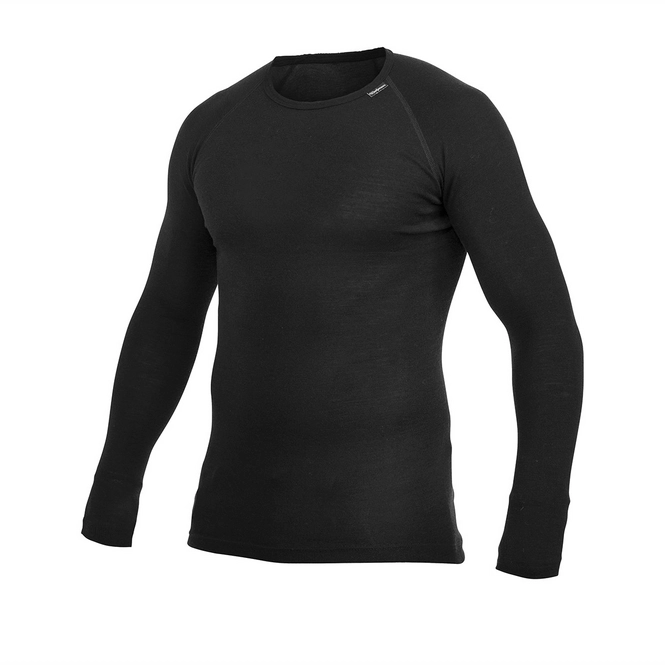 Long Sleeve T-Shirt Woolpower Crewneck Lite 2017 Black