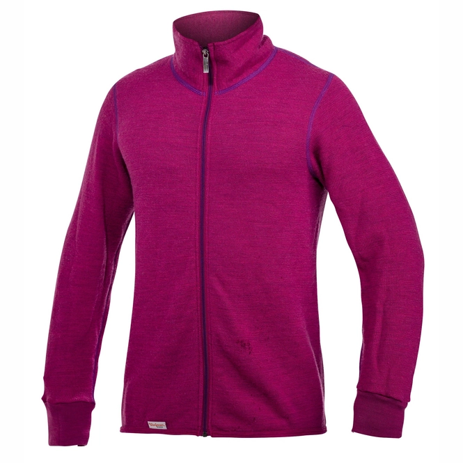 Fleece Jacket Woolpower Full Zip Jacket 400 Cerise Purple