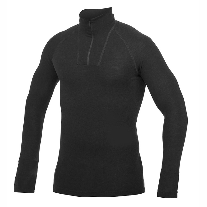 Sweatshirt Woolpower Zip Turtleneck Lite Black