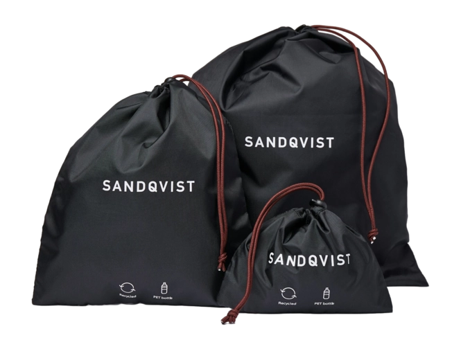 Storage Case Sandqvist 3 Pack Bag Black (3-Piece)