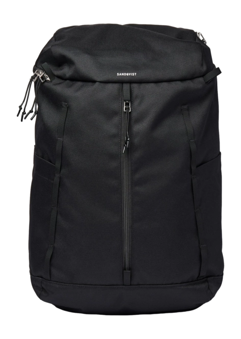 Rucksack Sandqvist Unisex Sune Black With Black Webbing