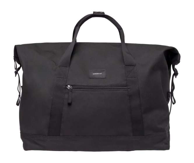 Handbag Sandqvist Unisex Sture Black With Black Webbing