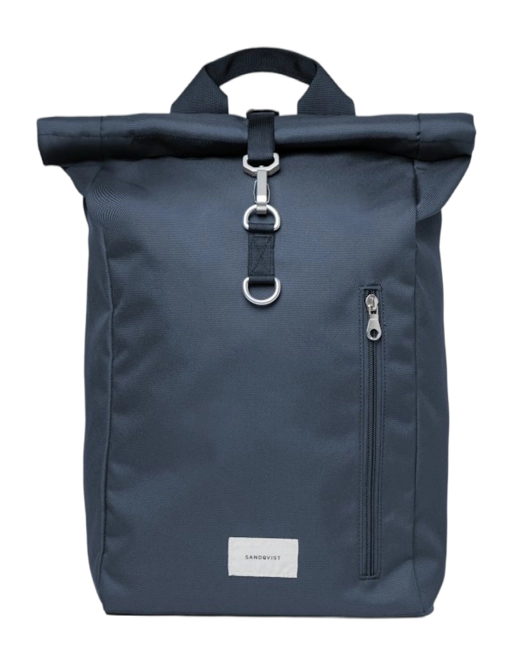 Rucksack Sandqvist Unisex Ground Rolltop Navy With Navy Webbing L