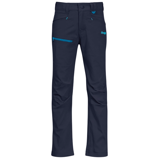 Trousers Bergans Kids Lilletind Lite Softshell Navy Polar Blue Lite Polar Blue
