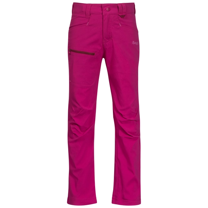 Trousers Bergans Kids Lilletind Lite Softshell Cerise Jam Lite Cerise