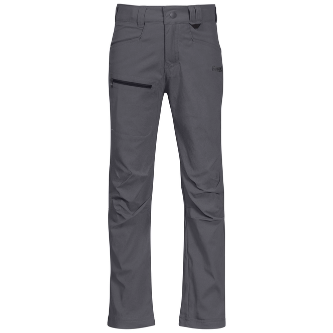 Trousers Bergans Kids Lilletind Lite Softshell Solid Dark Grey Solid Charcoal