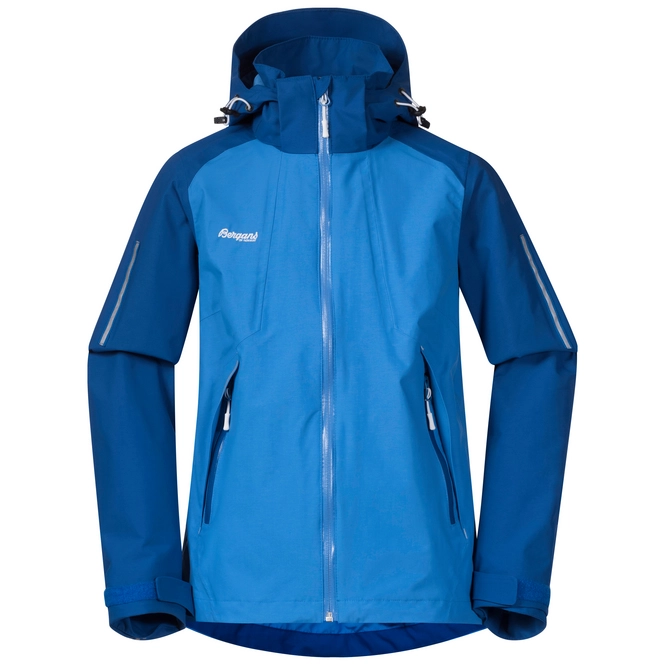 Jacket Bergans Girls Sjoa 2L Cloud Blue Classic Blue White
