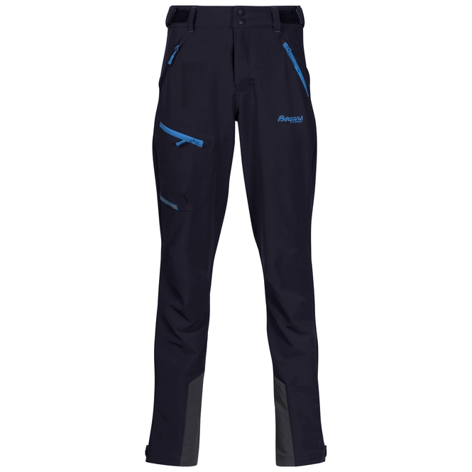Trousers Bergans Youth Sjoa Lite Softshell Dark Navy Cloud Blue