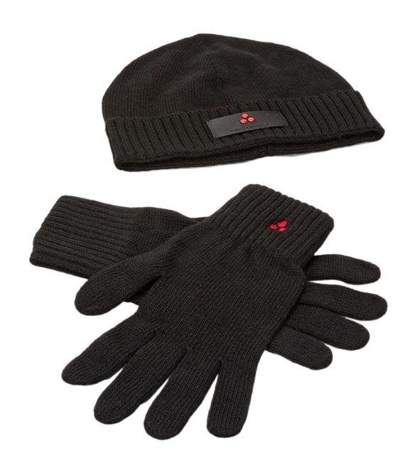 Giftset Peuterey Hat and Gloves Silli Reves Black 24