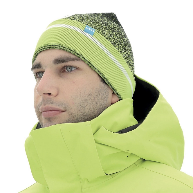 Beanie UYN Unisex Natyon Two Tone Beanie Black Kiwi Colada White Small