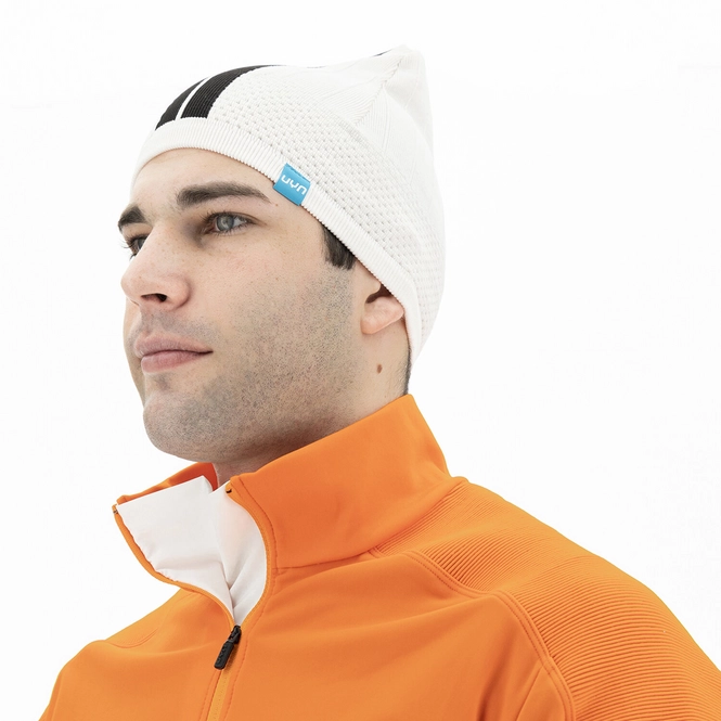 Beanie UYN Unisex Natyon Parallell Beanie White Black Small '24