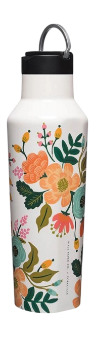 Thermal Flask Corkcicle Sport Canteen Cream Floral 590 ml