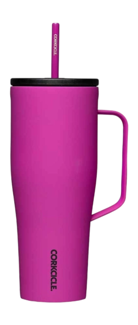 Thermal Mug Corkcicle Cold Cup XL with Straw Fuchsia 890 ml