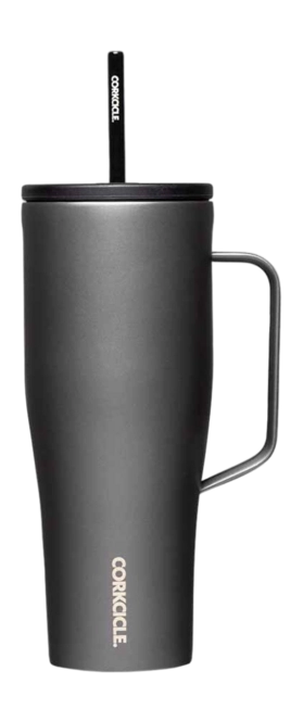 Thermal Mug Corkcicle Cold Cup XL with Straw Glossy Gray 890 ml