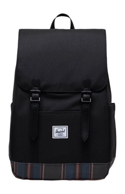 Rucksack Herschel Retreat Small Black Winter Plaid '24