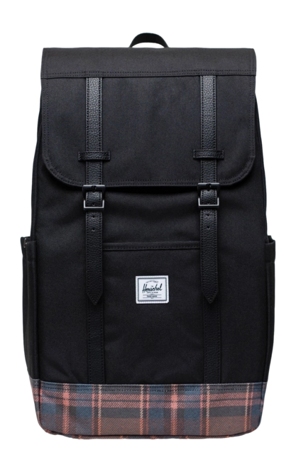 Rucksack Herschel Retreat Black Winter Plaid