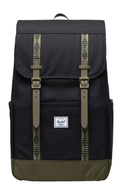 Rucksack Herschel Retreat Black/Ivy Green