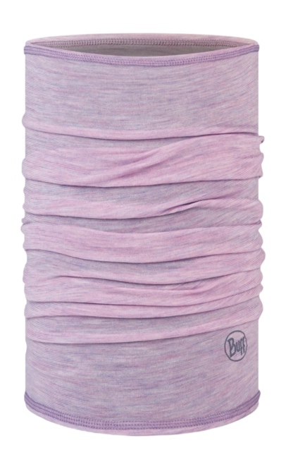 Neck Warmer Buff Unisex Merino Lightweight Lilac Sand