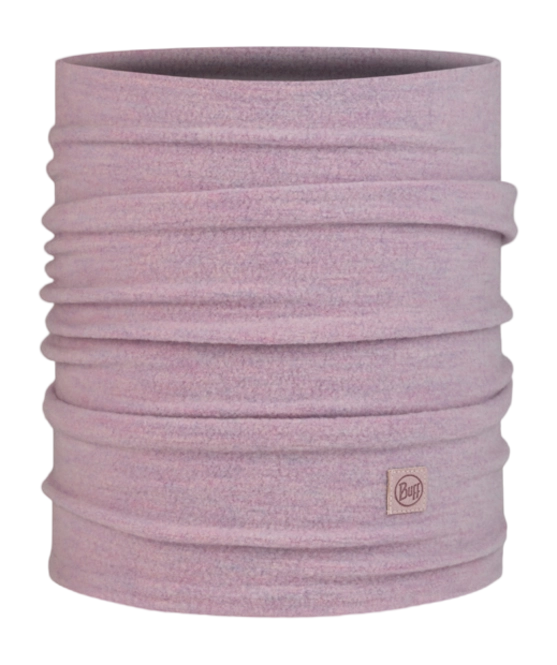 Neck Warmer Buff Unisex Merino Fleece Lilac Sand