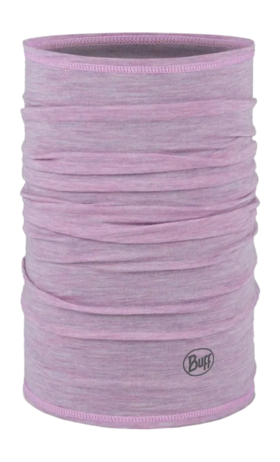 Neck Warmer Buff Lightweight Merino Wool Solid Pansy