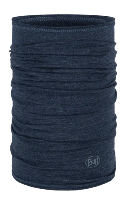 Neck warmer Buff Lightweight Merino Wool Solid Night Blue