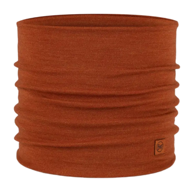 Neck warmer Buff Unisex Merino Heavyweight Solid Cinnamon
