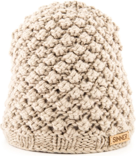 Beanie Hat Sinner Unisex Timberline II Sand/White