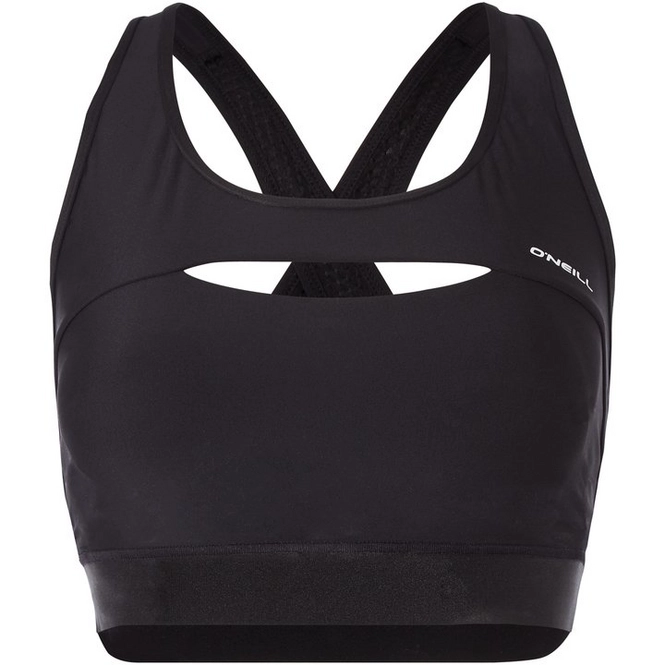 Sports Bra O'Neill Women Hybrid Med Impact Top Black Out